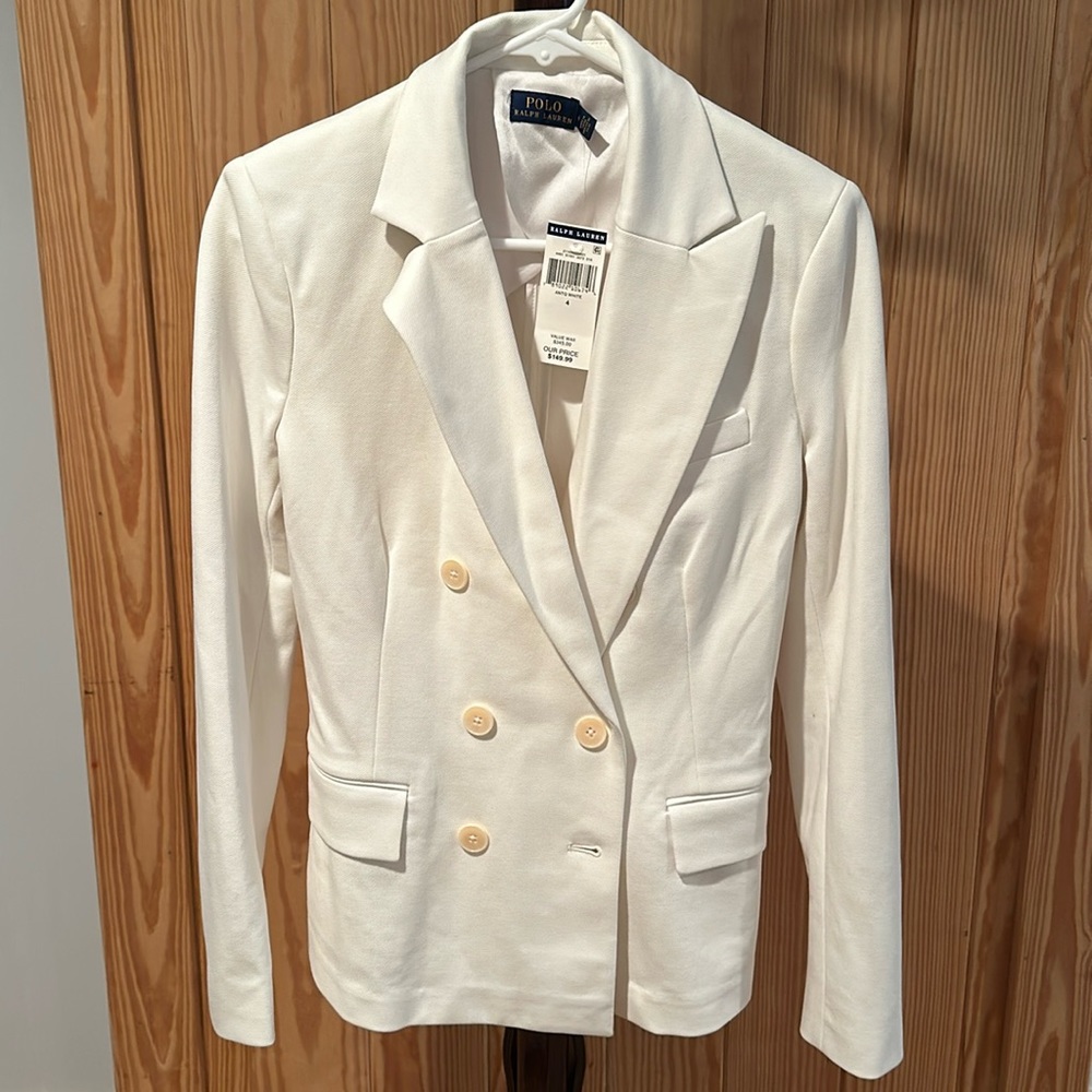 White Polo Blazer - NWT